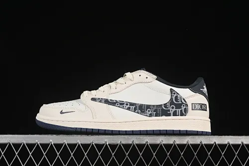 All categories Air Jordan Jordan series basketball shoes Air Jordan 1 Low High-end customized low-top sneakers Travis Scott x Fragment Design x Air Jordan 1 Low OG SP AJ1 Joe 1 Dior joint mesh pattern hook low-top cultural casual sneakers LD2025-024